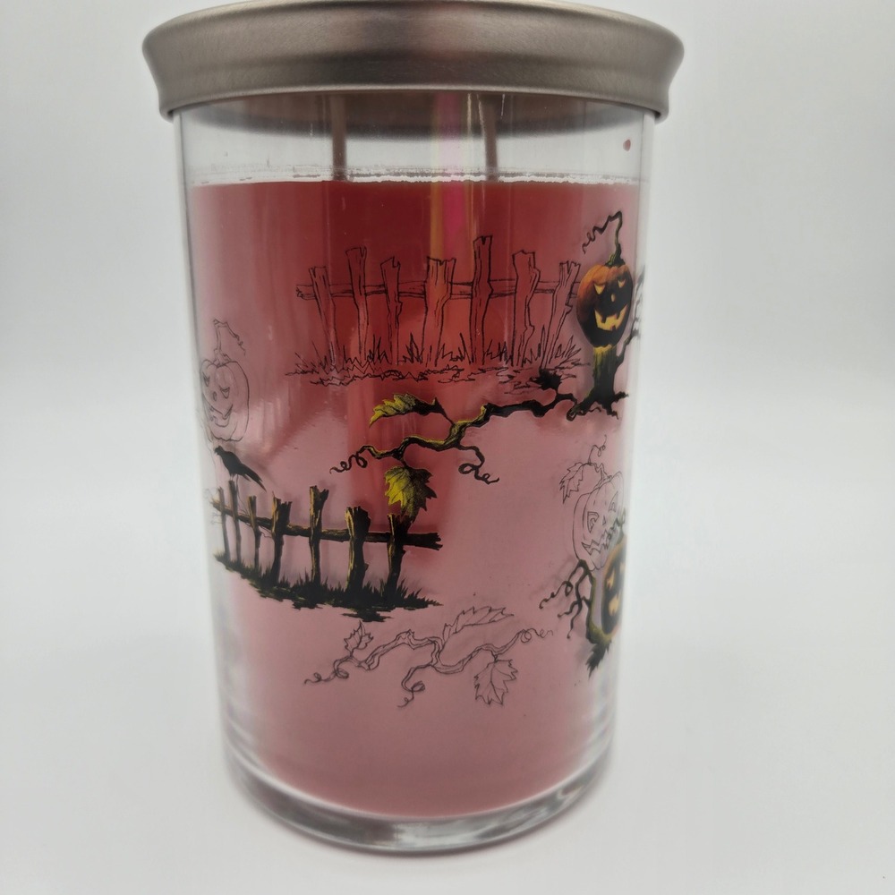 New Yankee Candle Blood Orange Pumpkin 20oz Jack-O-Lantern Halloween Spooky Goth - Picture 3 of 8